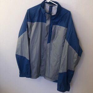 REI Men's Blue and Gray Windbreaker SEE DESCRIPTION